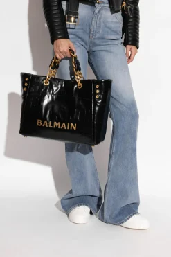 Balmain BLACK "1945 Soft" shopper bag