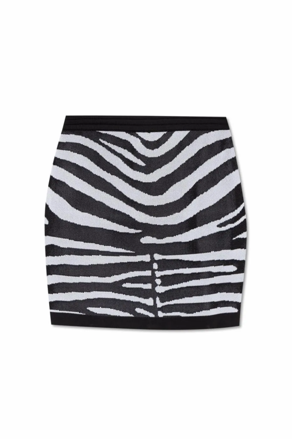 Balmain BLACK Animal Print Skirt