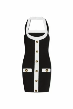 Balmain BLACK Backless dress