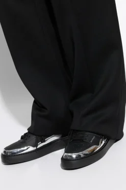 Balmain BLACK "B-Court Flip" sports shoes