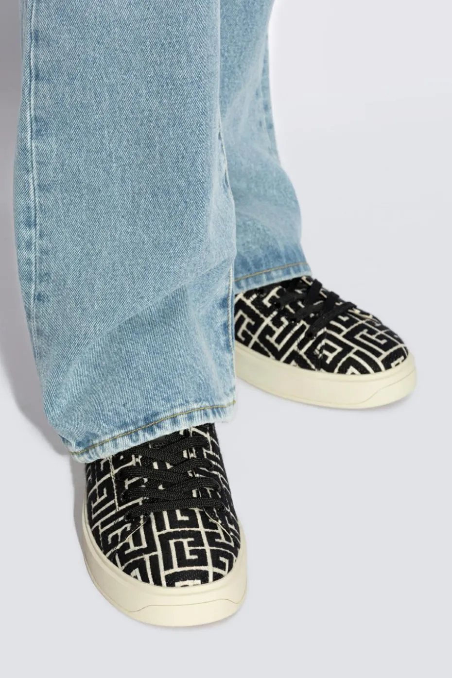 Balmain BLACK B-Court sneakers