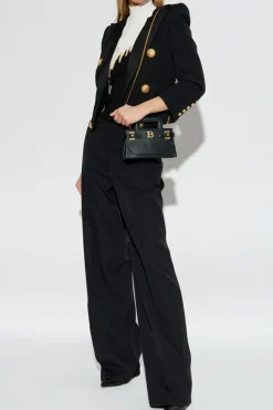 Balmain BLACK Blazer with satin lapels