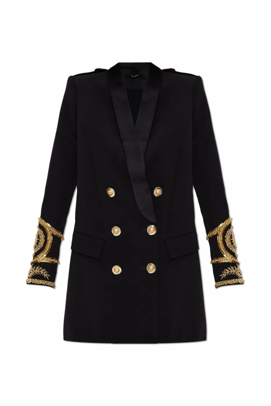Balmain BLACK Blazer with embroidered pattern