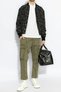 Balmain BLACK Bomber jacket with monogram