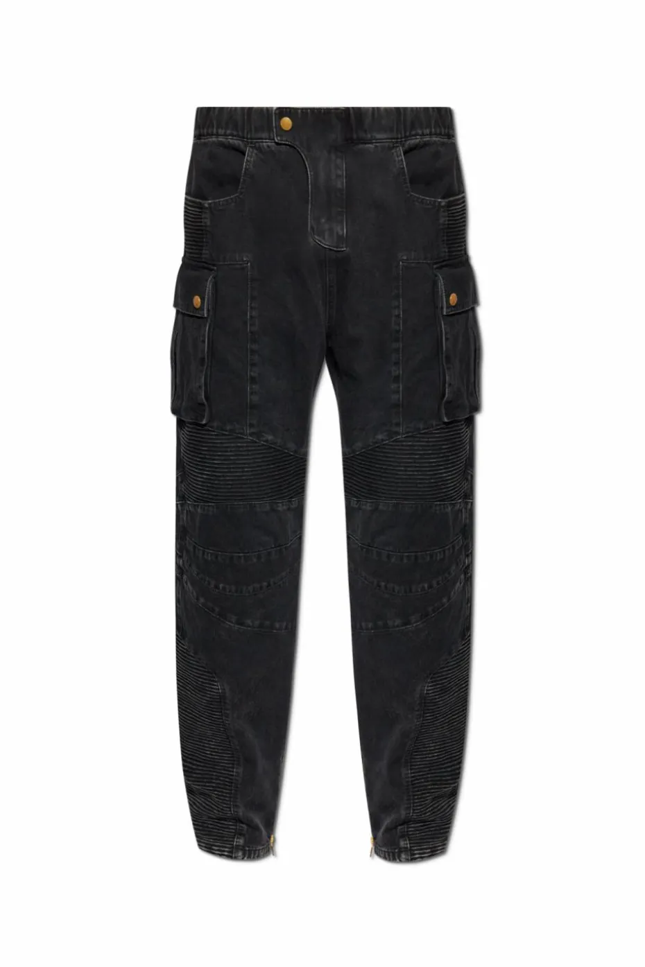Balmain BLACK Cargo style jeans