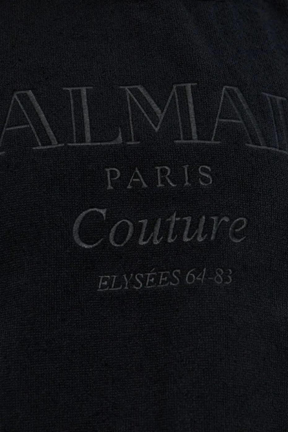 Balmain BLACK Cotton poncho