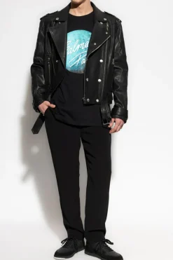 Balmain BLACK Creased pants