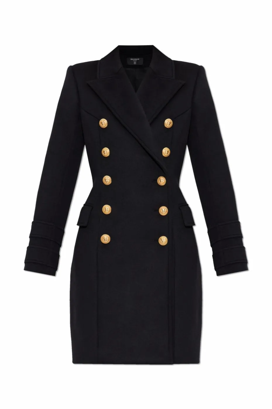 Balmain BLACK Double-breasted coat