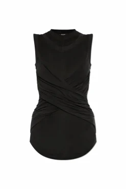Balmain BLACK Draped Top