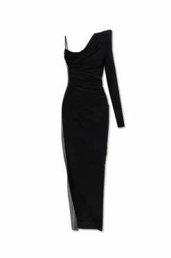 Balmain BLACK Dress with appliqué