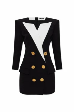 Balmain BLACK Dress with decorative buttons