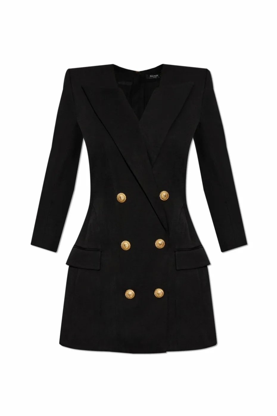 Balmain BLACK Dress with appliqués