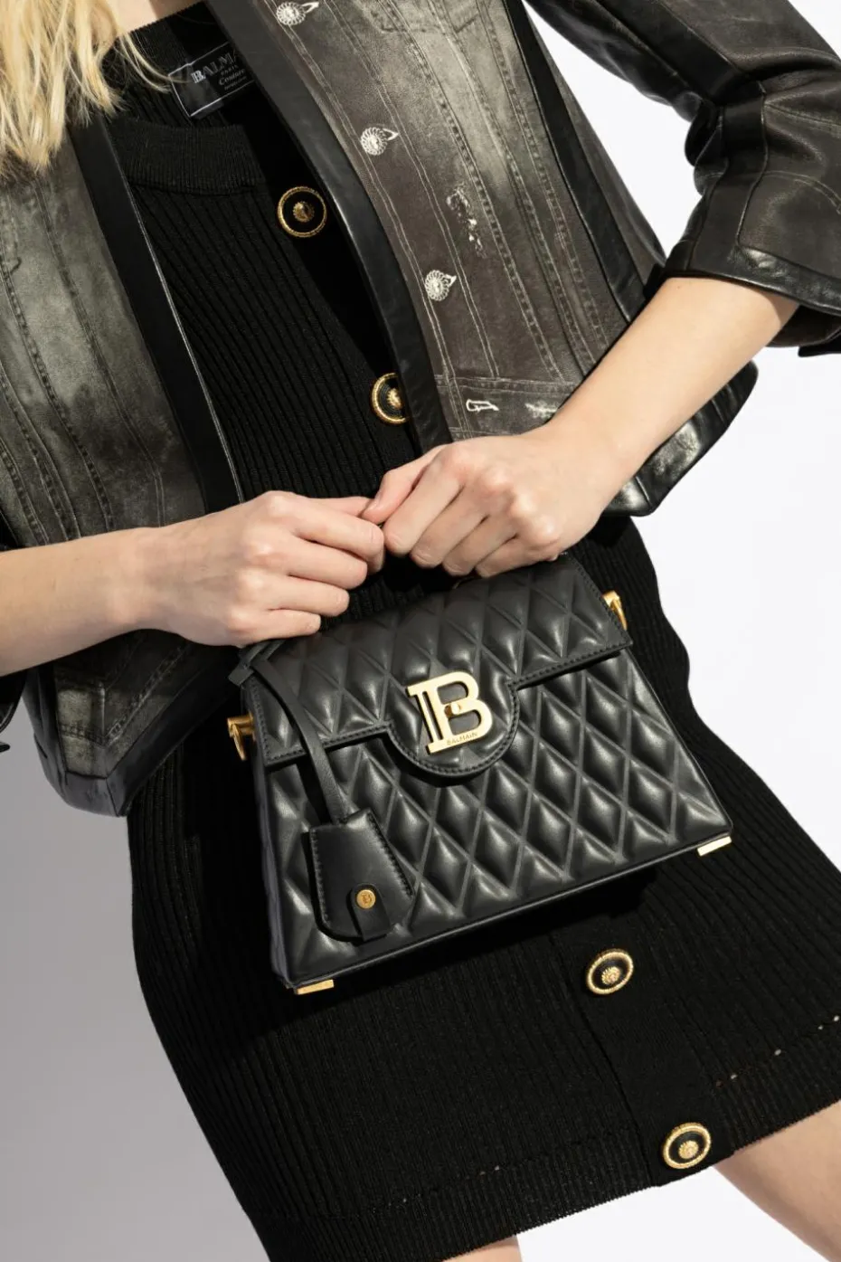 Balmain BLACK Handbag B-Buzz Dynasty