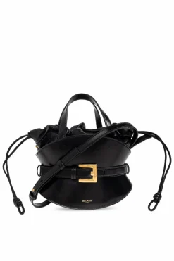 Balmain BLACK Handheld bag `Shuffle Mini`