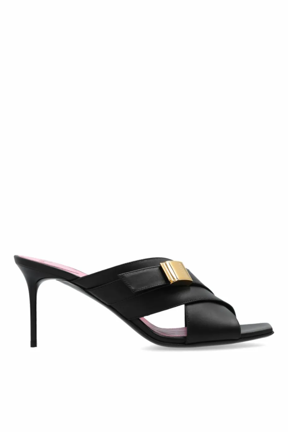 Balmain BLACK Heeled Slippers