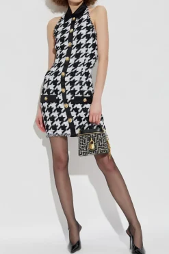 Balmain BLACK Houndstooth dress