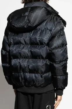 Balmain BLACK Insulated jacket with detachable hood