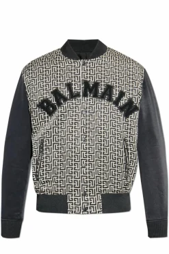 Balmain BLACK Jacket with logo