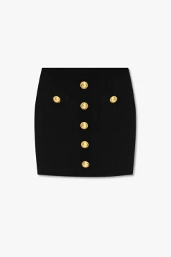 Balmain BLACK Knit skirt
