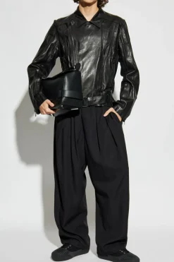 Balmain BLACK Lambskin leather jacket