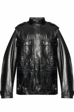 Balmain BLACK Lambskin leather jacket