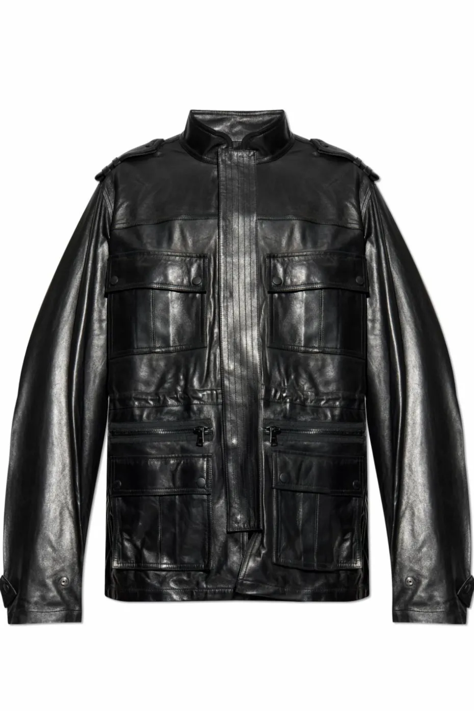 Balmain BLACK Lambskin leather jacket