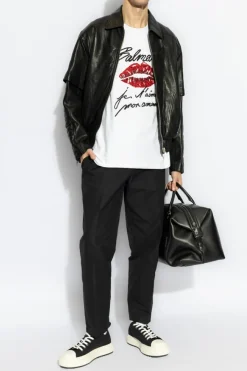 Balmain BLACK Leather jacket