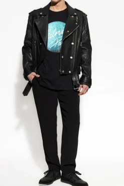 Balmain BLACK Leather jacket