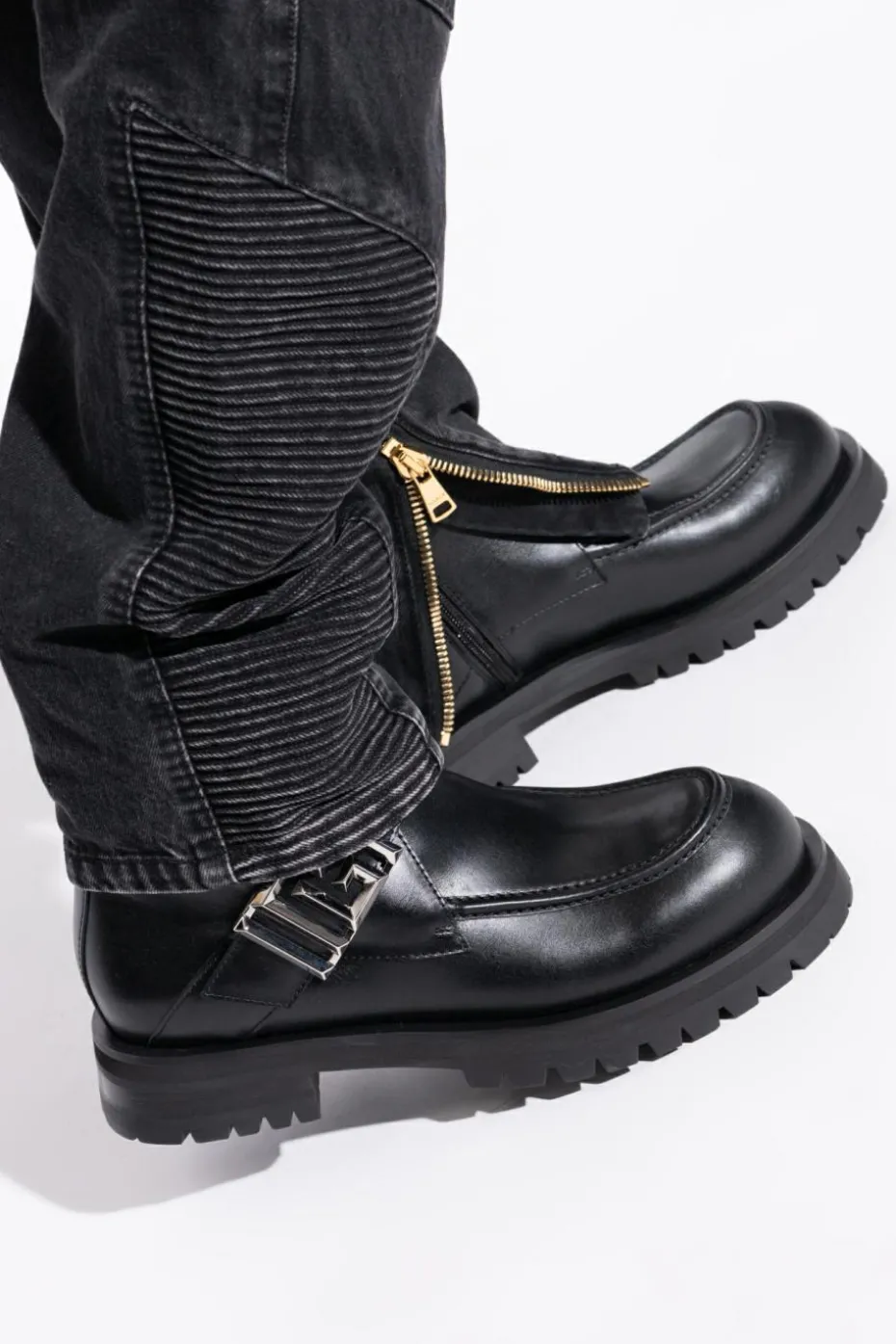 Balmain BLACK Leather shoes