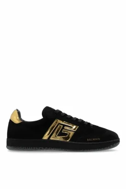 Balmain BLACK Low Top Lace sports shoes