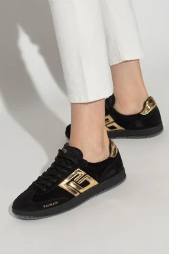 Balmain BLACK Low Top Lace sports shoes