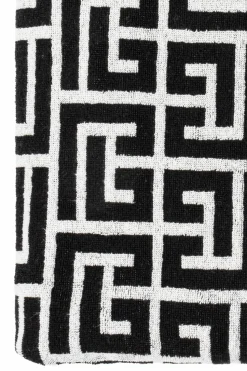 Balmain BLACK Monogram towel