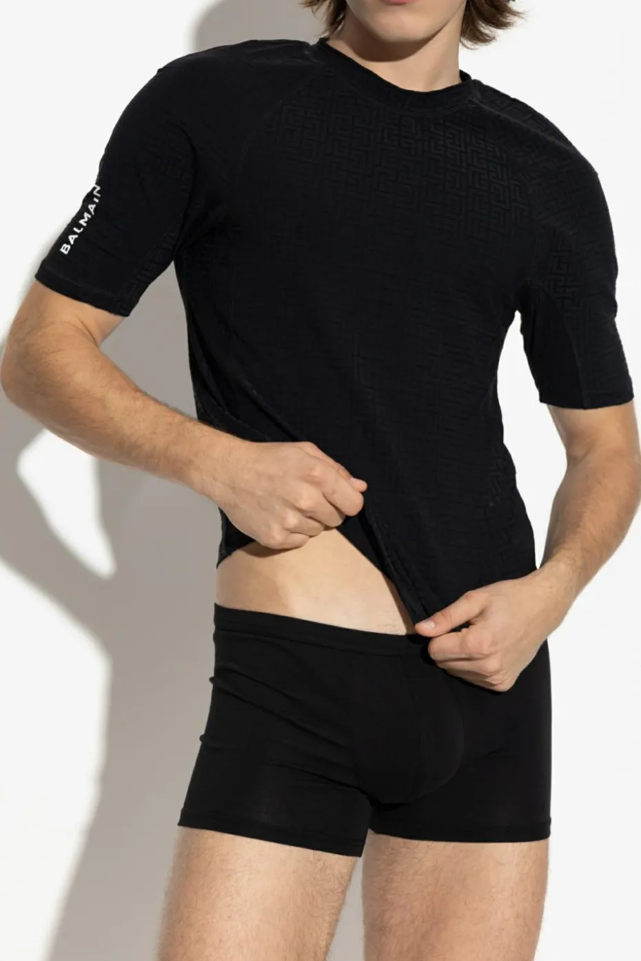 Balmain BLACK Monogram T-shirt