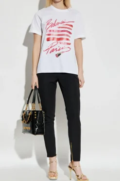 Balmain BLACK Pants with zippers at the legs