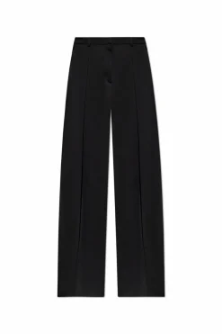 Balmain BLACK Pants with stitching on the legs