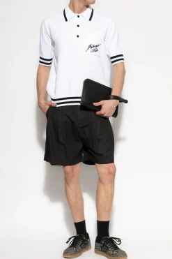 Balmain BLACK Pleated shorts