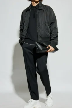Balmain BLACK Polo with embroidered logo