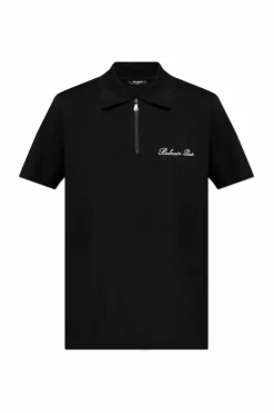 Balmain BLACK Polo with logo