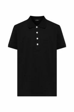 Balmain BLACK Polo with logo