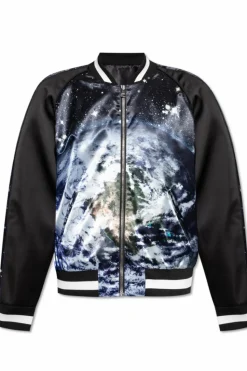 Balmain BLACK Printed 'bomber' jacket