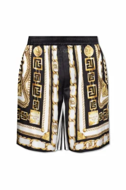 Balmain BLACK Printed shorts