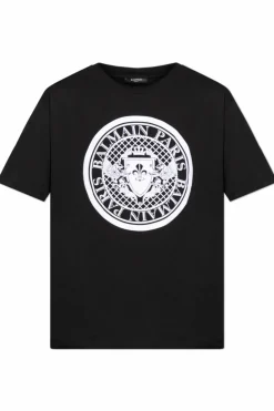 Balmain BLACK Printed T-shirt
