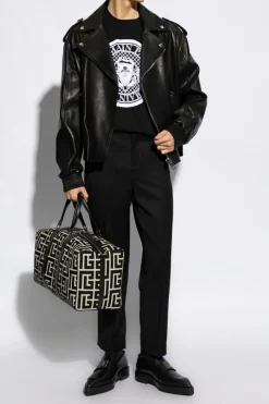 Balmain BLACK Printed T-shirt