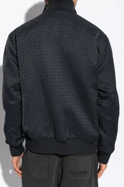 Balmain BLACK Reversible jacket with monogram
