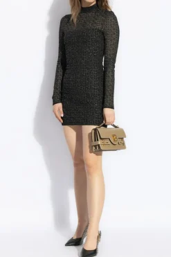 Balmain BLACK Shimmering Dress