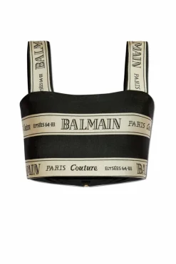 Balmain BLACK Short strappy top