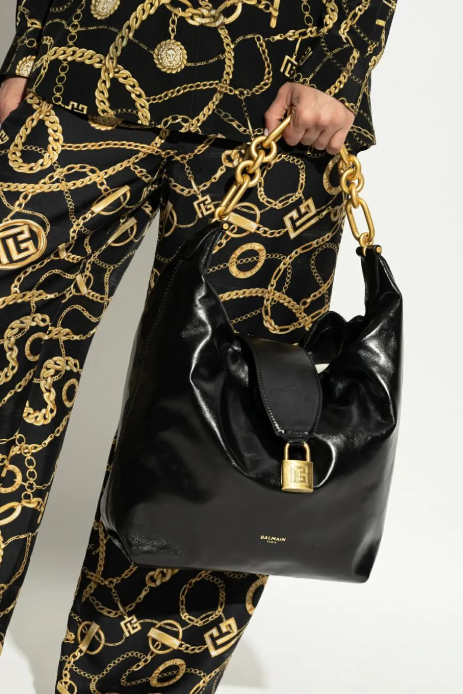 Balmain BLACK Shoulder bag `Sync`