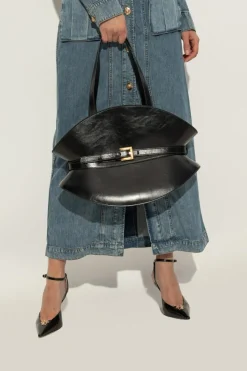 Balmain BLACK Shoulder bag m`Shuffle Medium`