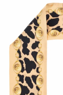 Balmain BLACK Silk scarf