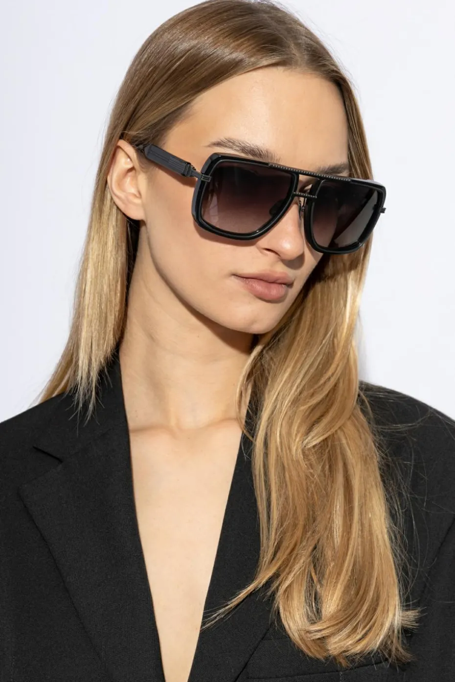 Balmain BLACK ‘Soldier’ Sunglasses